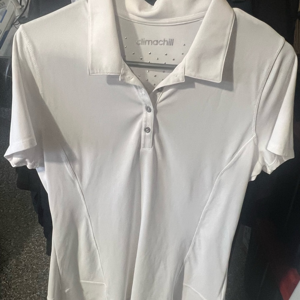 Adidas Climachill Women's White Polo Shirt